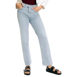 Agolde The 90’s Pinch Waist High Rise Straight Jeans